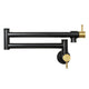Matte Black & Brushed Gold Pot Filler Kitchen Faucet Wall-Mounted — AK98266-BLBG