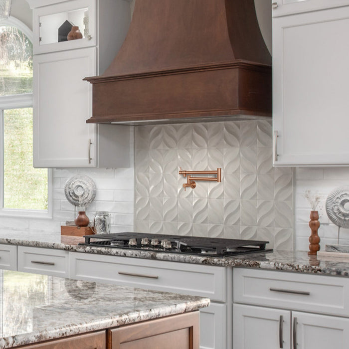 Copper Pot Filler Kitchen Faucet Wall-Mounted — AK98266-C-48