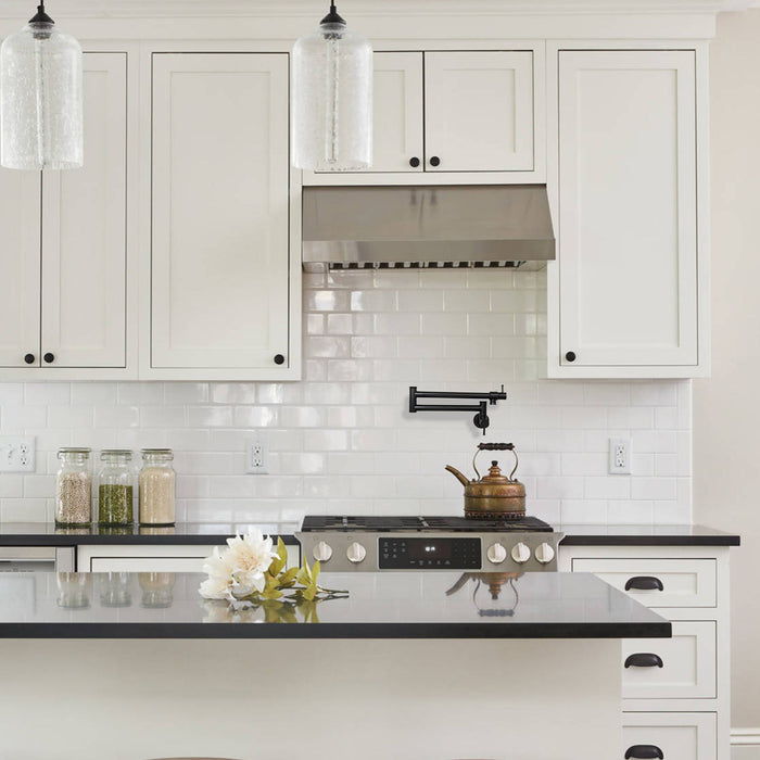 Matte Black Pot Filler Kitchen Faucet Wall-Mounted - AK98266-MB