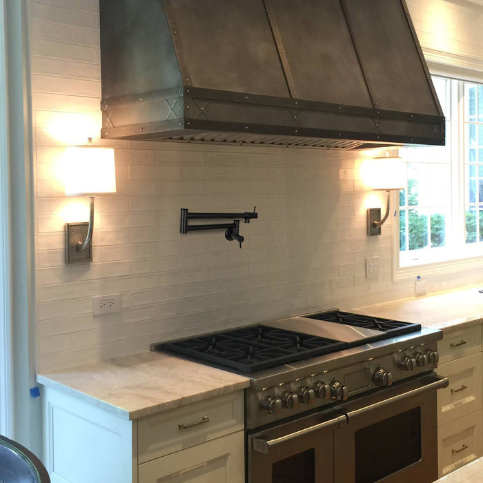 Matte Black Pot Filler Kitchen Faucet Wall-Mounted - AK98266-MB