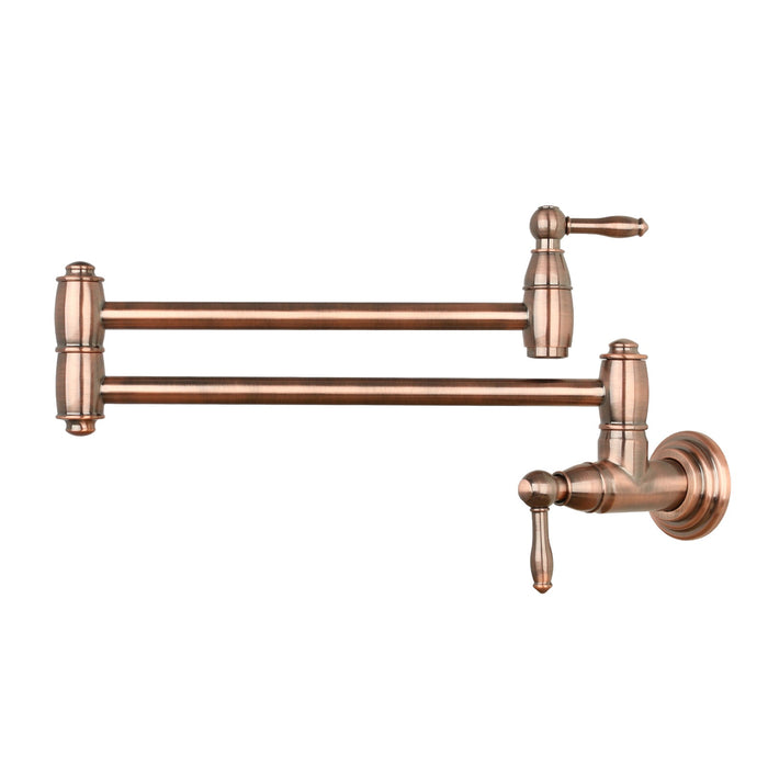 Copper Pot Filler Kitchen Faucet Wall-Mounted — AK98288-C-48