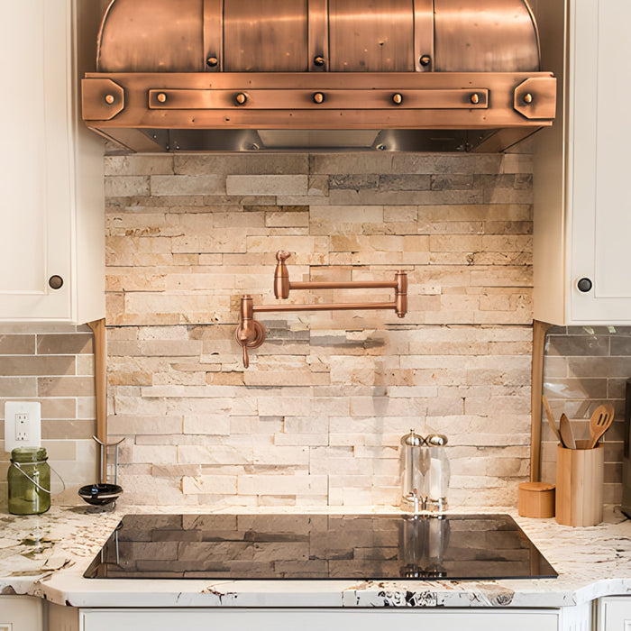 Copper Pot Filler Kitchen Faucet Wall-Mounted — AK98288-C-48