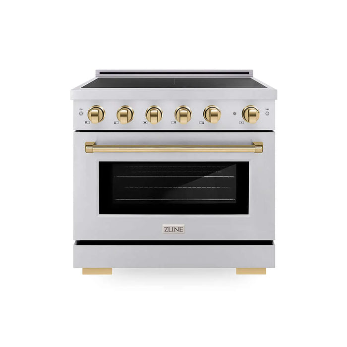 ZLINE 36" Paramount Induction Range, Cooktop, Electric Convection Oven SINRZ-36-CB