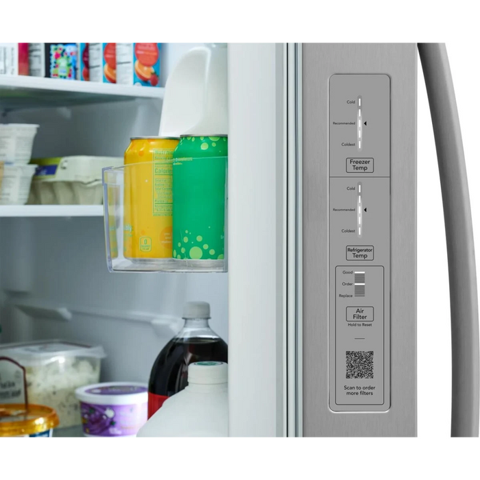 Frigidaire 36" Freestanding Side-by-Side Refrigerator FRSN2610AF