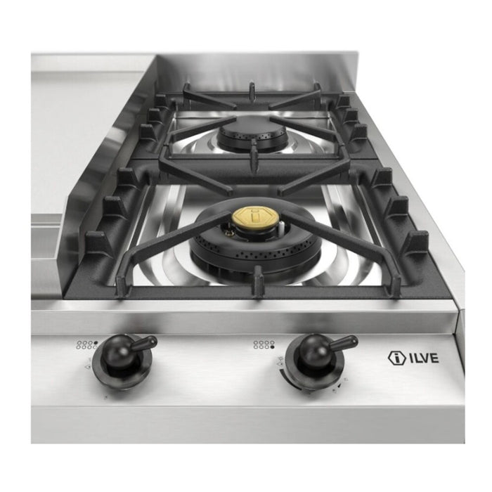 ILVE Nostalgie II 48" Built-In Gas Cooktop UHCP1265FNSSB