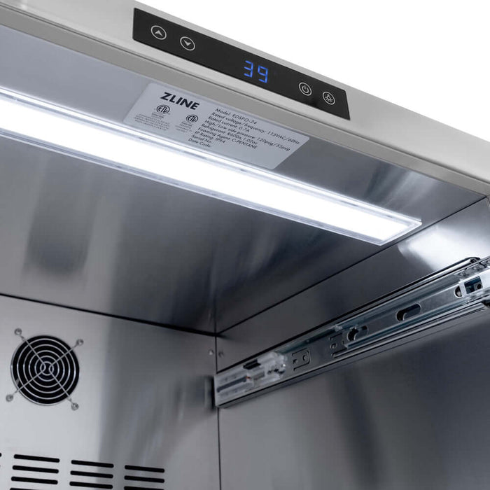 ZLINE 24" Touchstone 168 Can Outdoor-Rated Dual Refrigerator Drawer RDSO-HH-24