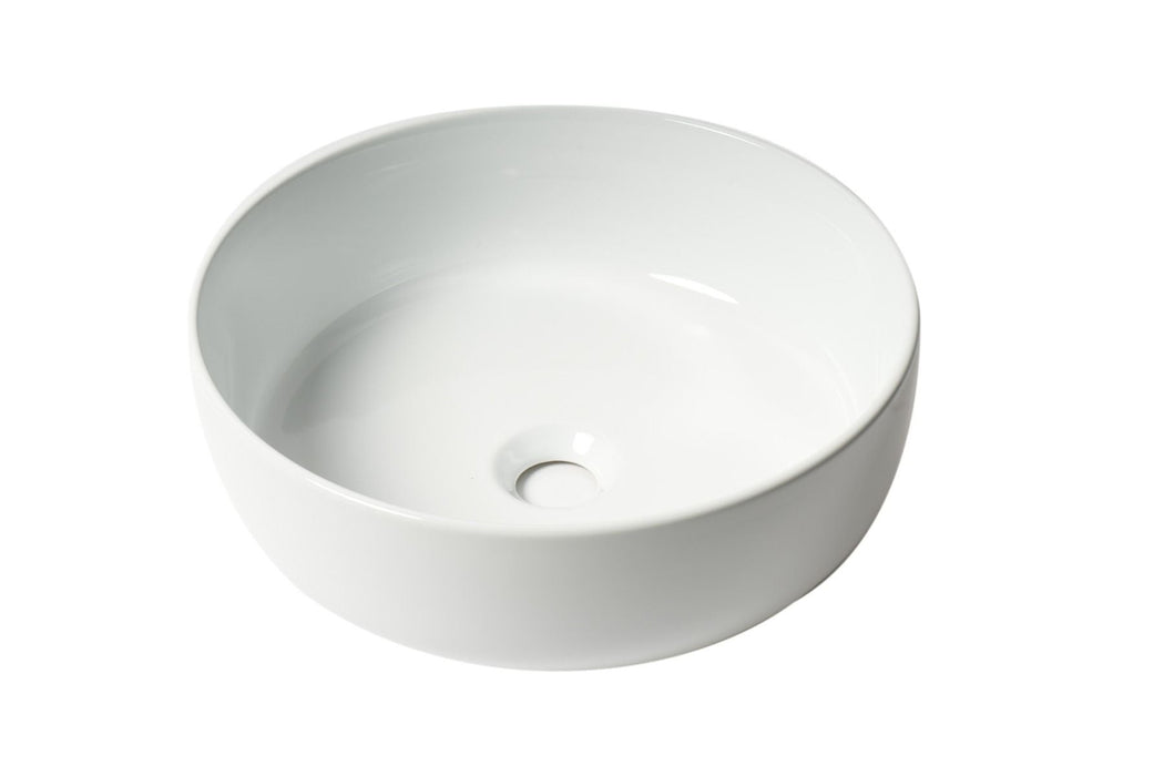 ALFI brand 15" Round Above Mount Ceramic Sink ABC907