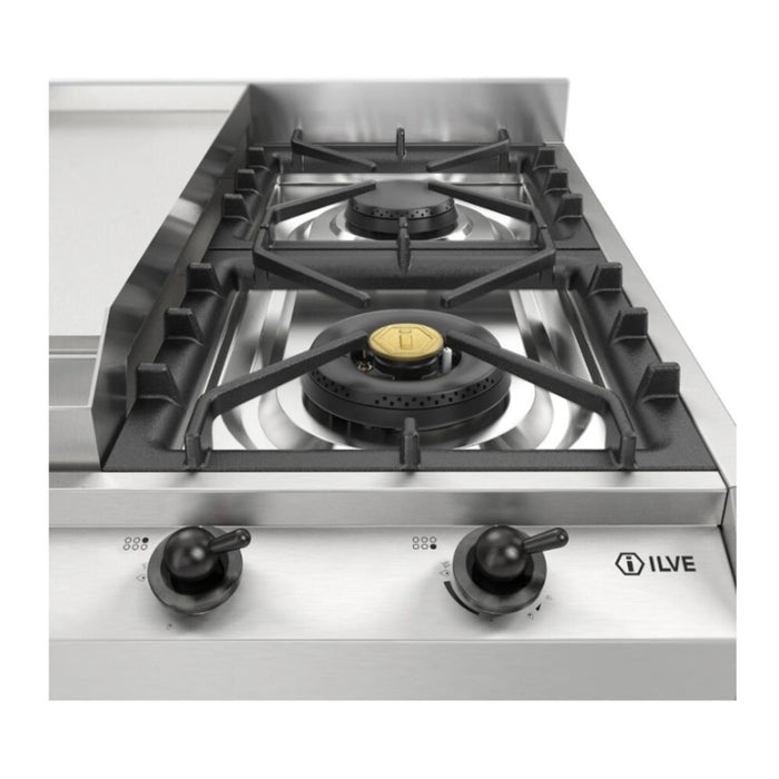 ILVE Nostalgie II 36" Built-In Gas Cooktop UHCP965FNSSB
