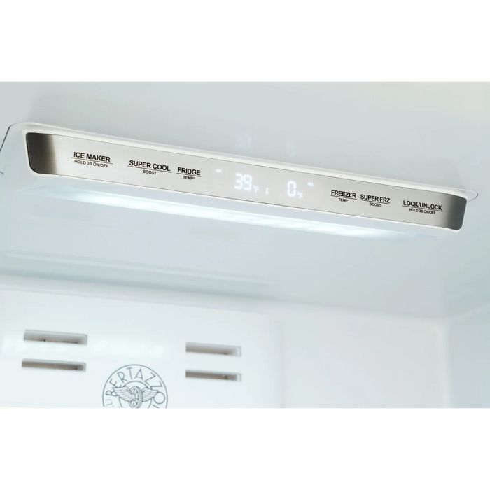 Bertazzoni 36" Freestanding 4-Door French Door Refrigerator, REF36FDFIXNV