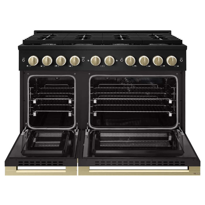 ZLINE Marino Double Oven Dual Fuel Range MDRBZ-48-CB