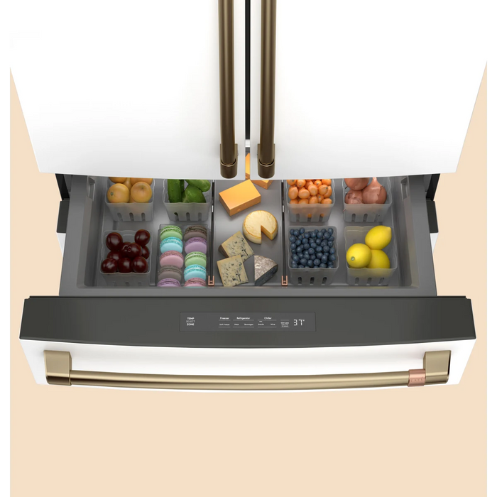 Cafe 36" Counter-Depth 4-Door French Door Smart Refrigerator, CJE23DP4WW2