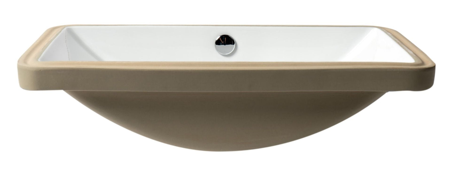 ALFI brand White 24" Rectangular Undermount Ceramic Sink ABC603