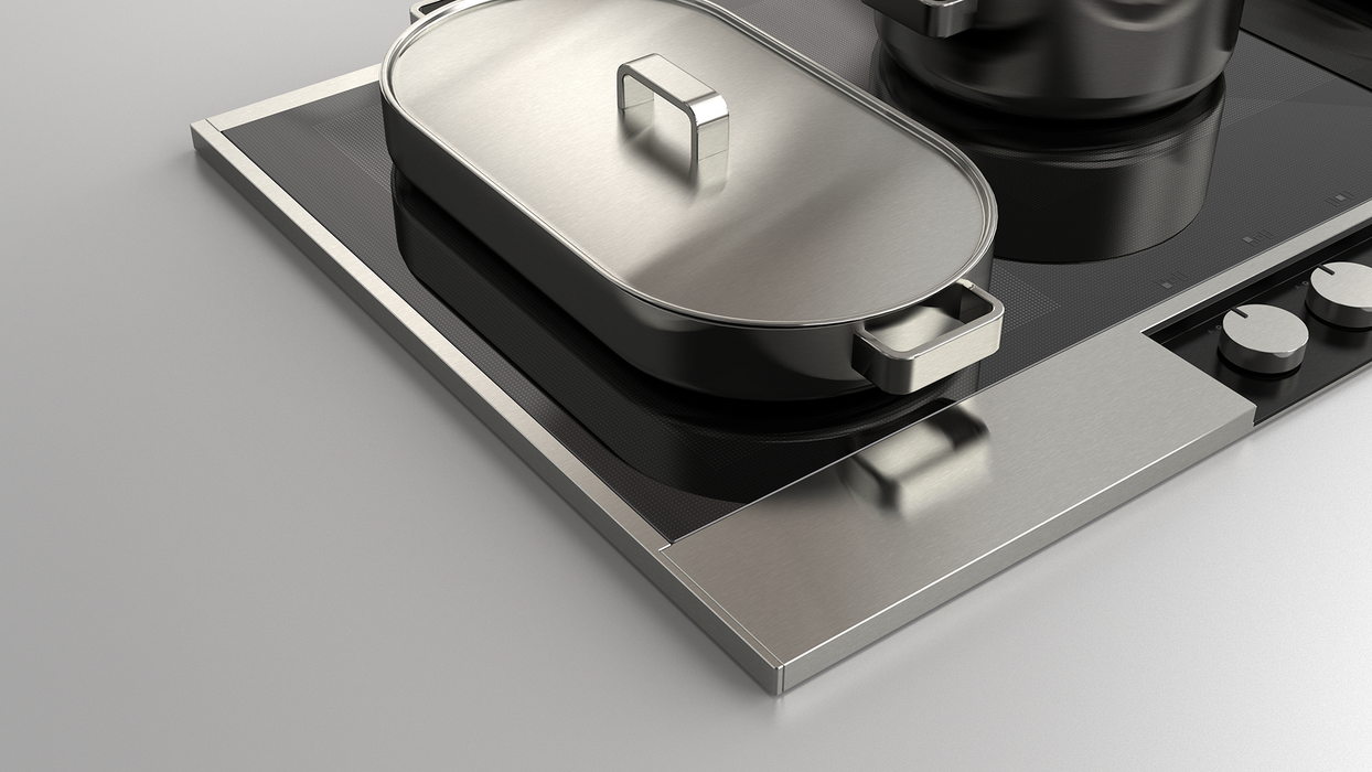 Fulgor 36” Customizable Satin Aluminum Cooktop, F7ECIK36AS1