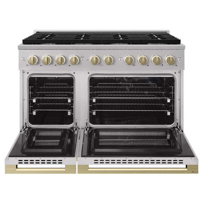 ZLINE Marino Double Oven Dual Fuel Range MDRZ-48-CB