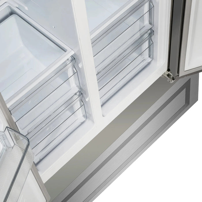 FORNO Salerno 37" Side-by-Side Built-In Refrigerator FFRBI1805-37MG