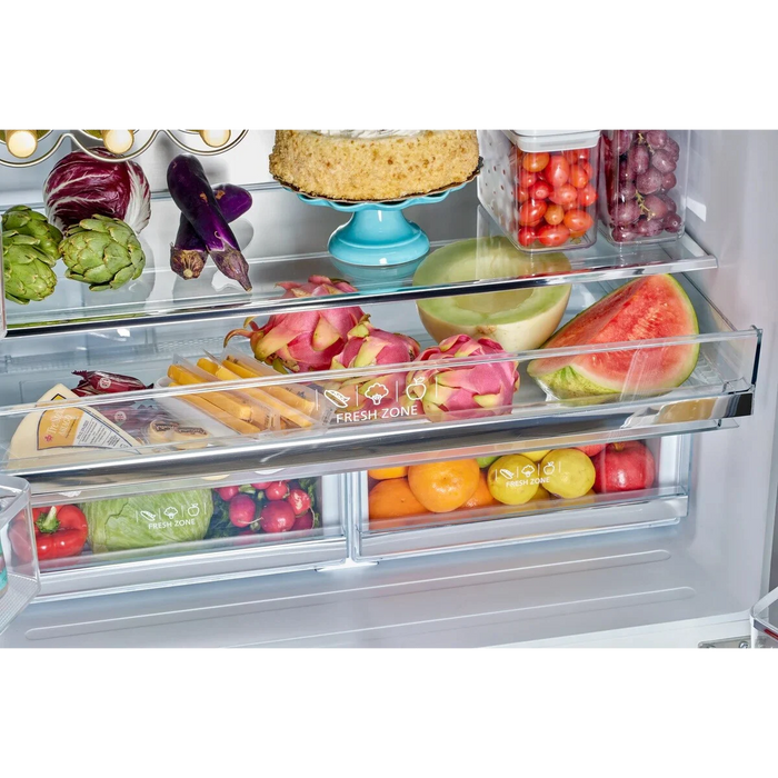UNIQUE 36" Freestanding Counter-Depth French Door Refrigerator, UGP-595L B AC