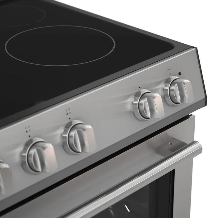 Forno 2-Piece White Kitchen Bundle - 30" Electric Range, 36" Bottom Freezer Refrigerator - Installation View