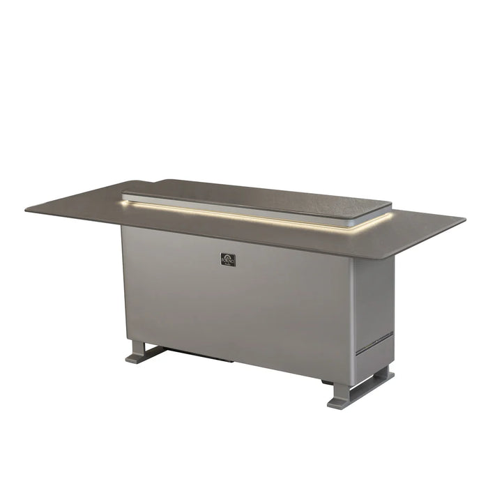 Elevato Smart Bar Table, Sandstone Black, fridge, freezer, Bluetooth control - Installation View