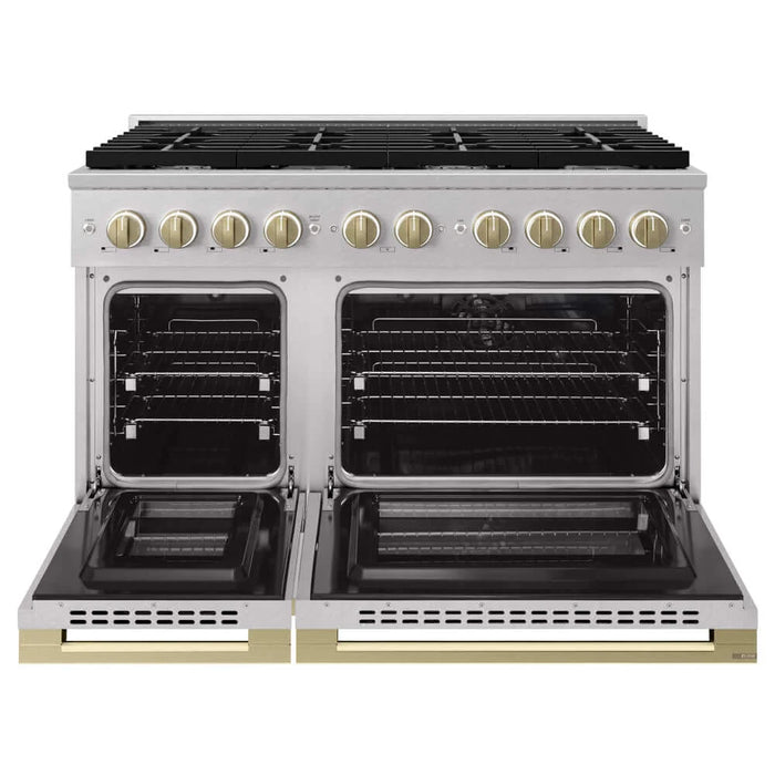 ZLINE Marino Double Oven Dual Fuel Range MDRSZ-48-CB