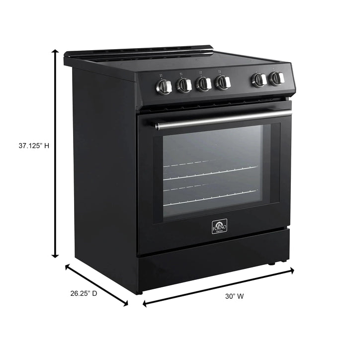 FORNO Espresso Leonardo 30" Induction Range FFSIN0982-30BLK