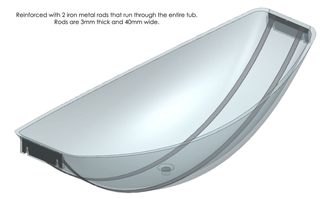 ALFI brand 79" Acrylic Suspended Wall Mounted Hammock Bathtub HammockTub1