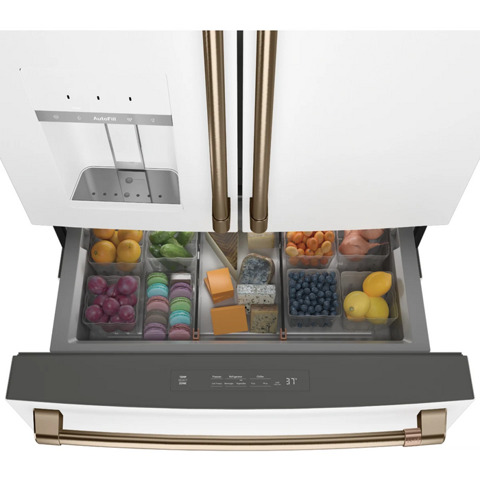 Cafe 36" 4-Door French-Door Smart Refrigerator, CVE28DP4NW2
