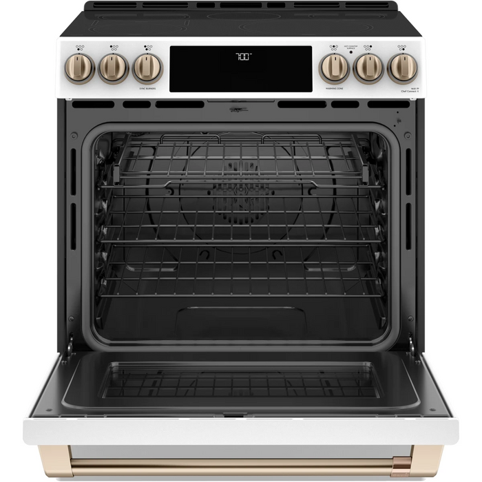 Cafe 30" Slide-In Electric Smart Range, CES700P4MW2