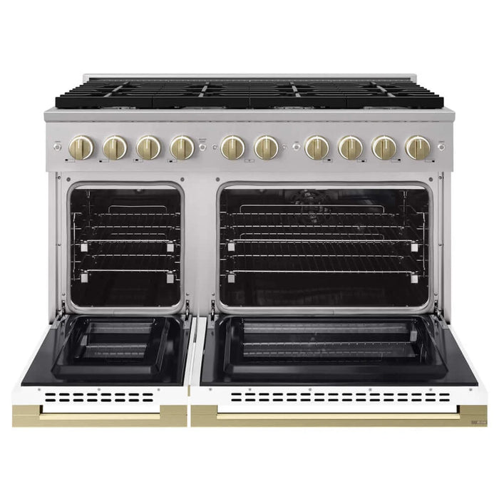 ZLINE Marino Double Oven Gas Range MGRZ-WM-48-CB