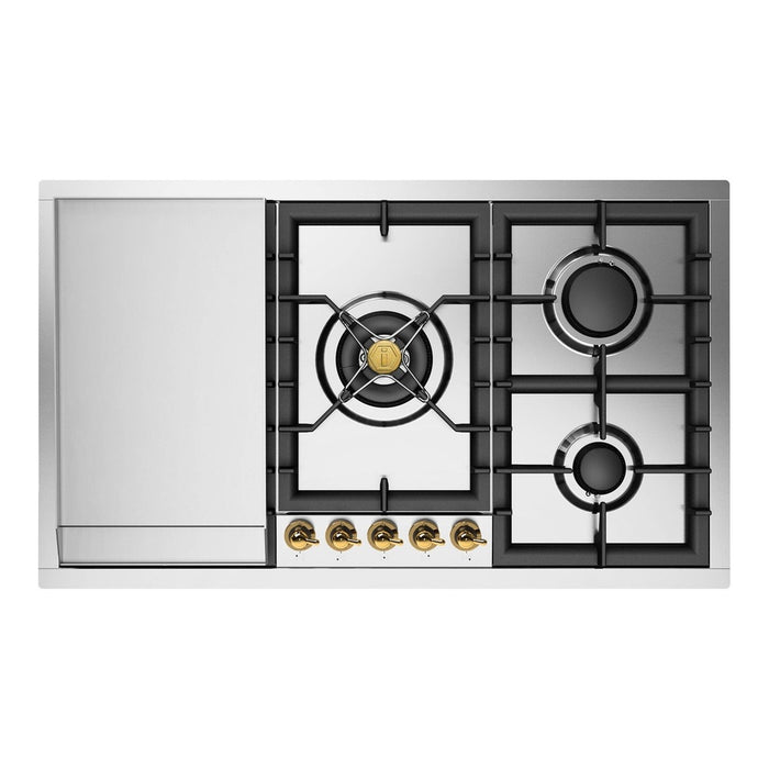 ILVE Nostalgie II 36" Built-In Gas Cooktop UHCPT95FNSSC