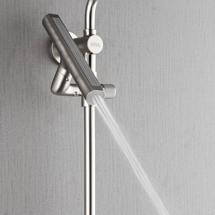 Forno Acqua AcquaFALL Shower, Overhead Rainfall Shower, Handheld Shower Head SCW2BN-C8