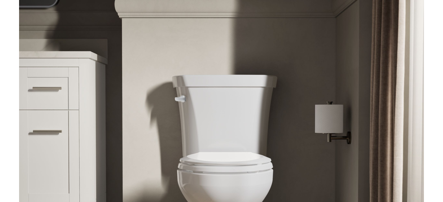 KOHLER Highline Comfort Height Two-Piece Elongated Toilet K-43999-0