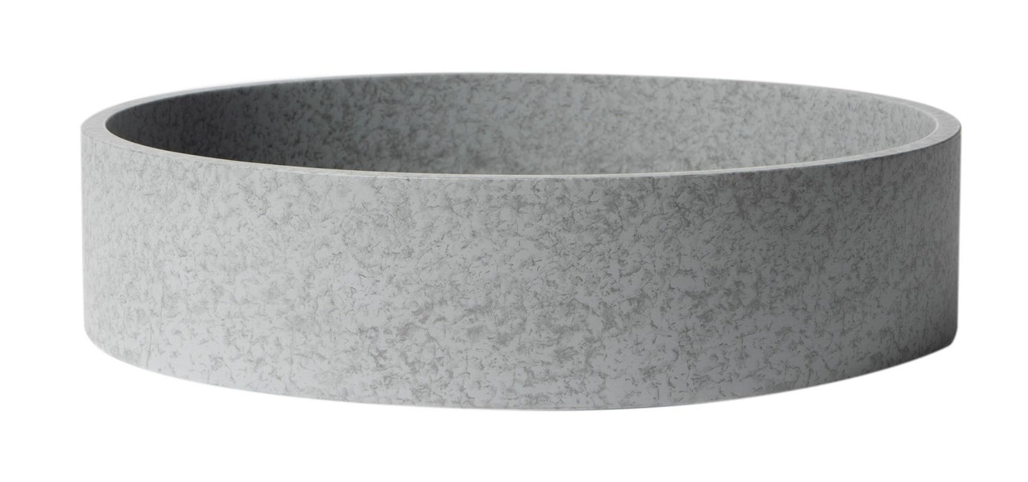 ALFI brand 17" Round Solid Concrete Gray Matte Above Mount Bathroom Sink ABCO17R