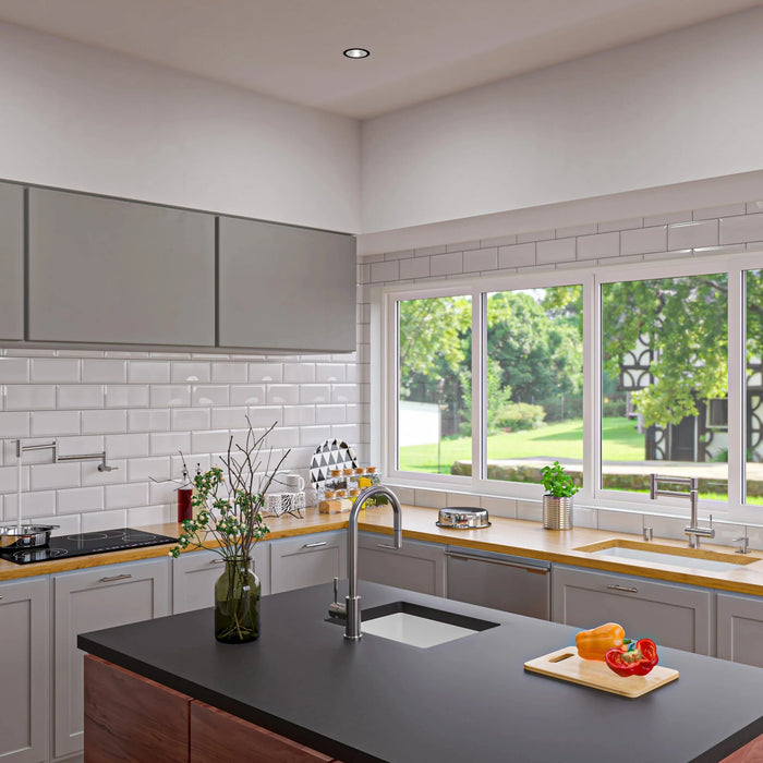 ALFI brand White 30" Fireclay Undermount Fireclay Kitchen Sink ABF3018UD-W