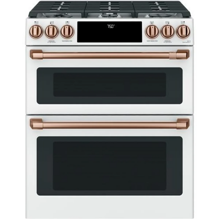 Cafe 30" Slide-In Smart Gas Range, CGS750P4MW2