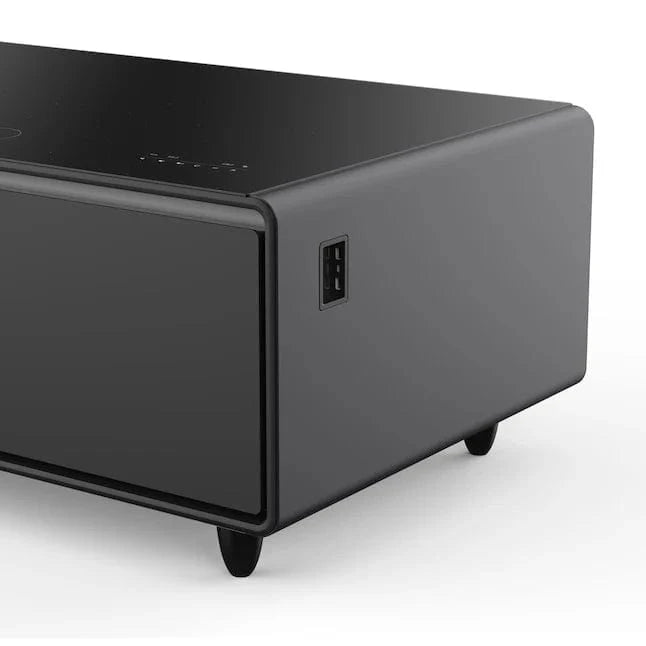 FORNO Evoluto 51" Smart Coffee Table – Dual Fridge Drawers Black FCTFR7006-51BLK