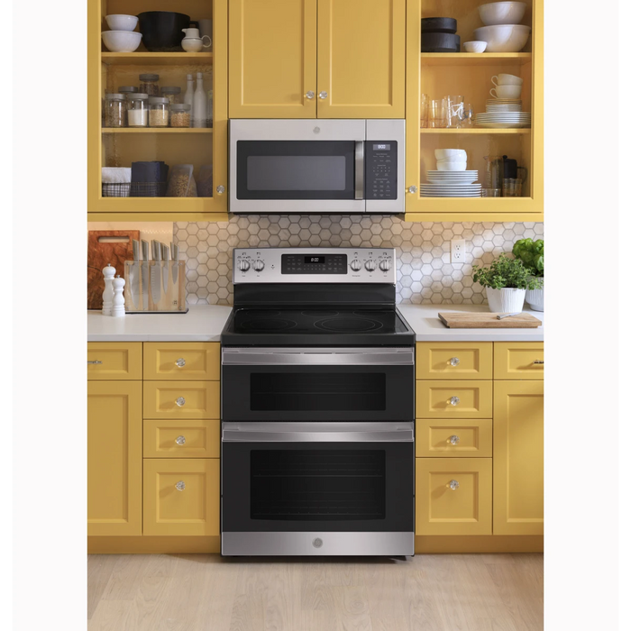 GE 30" Freestanding Double Oven Electric Range, JBS86SPSS