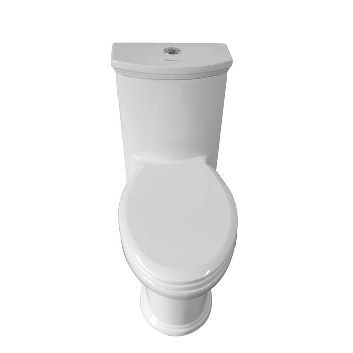 Whitehaus Magic Flush White One Piece Toilet WHMFL3364-EB