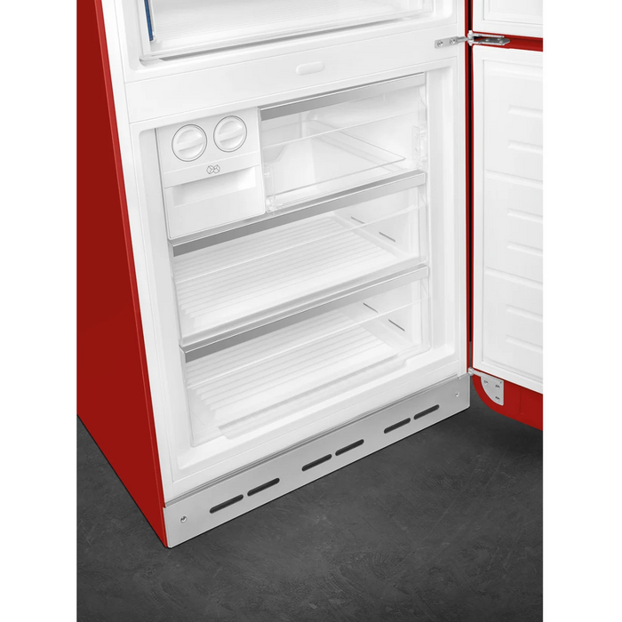 SMEG 28" Freestanding Bottom Mount Refrigerator, FAB38URRD