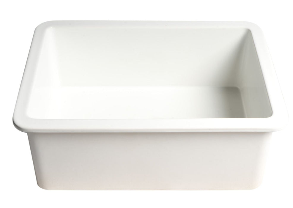 ALFI brand 27" Fireclay Undermount / Drop In Fireclay Kitchen Sink ABF2718UD