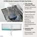 Forno ACQUA 33" Drop-In/Undermount 3-Level Workstation Sink, Waterfall Faucet, Glass Rinser D-XP30 - Alternate View