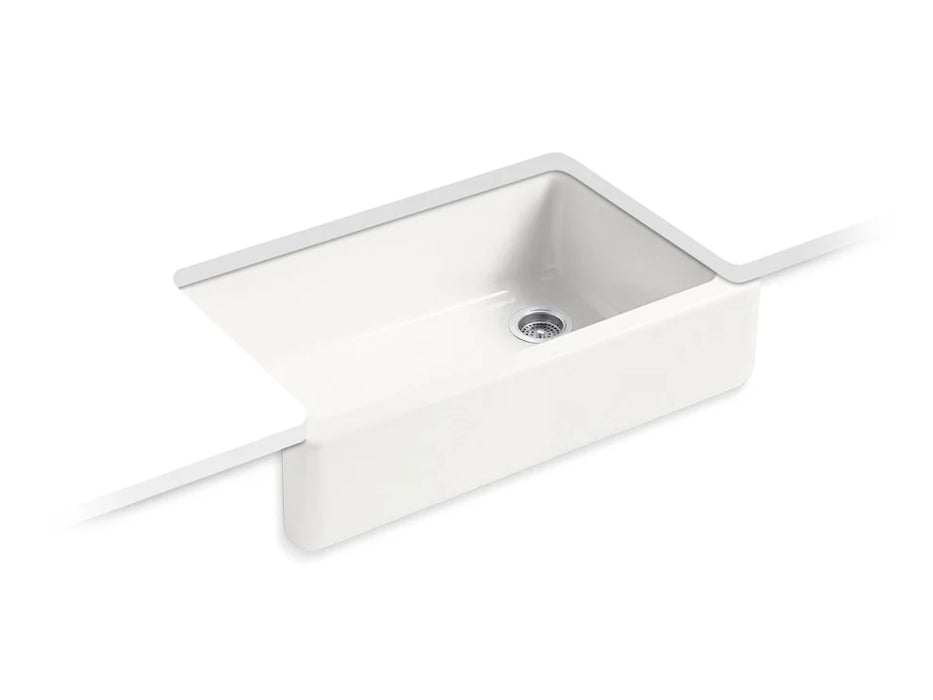 KOHLER Whitehaven 35-3/4" undermount single-bowl farmhouse kitchen sink K-6489