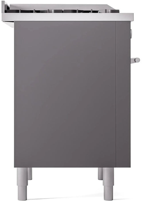 ILVE 36"Professional Plus Dual Fuel Range, Matte Graphite UP36FWMPMG