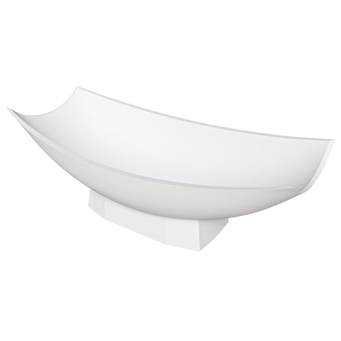 ALFI brand White Matte 71" Solid Surface Resin Free Standing Hammock Style Bathtub AB9992