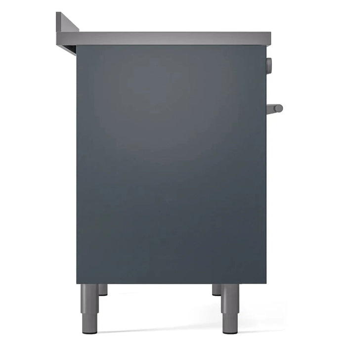 ILVE 40"Professional Plus Induction Range, Blue Grey UPDI406WMPBG