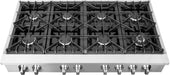 Forno Lseo 48 in. 8 Burner Gas Rangetop with Griddle in Stainless Steel, FCTGS5737-48 Forno