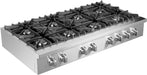 Forno Lseo 48 in. 8 Burner Gas Rangetop with Griddle in Stainless Steel, FCTGS5737-48 Forno