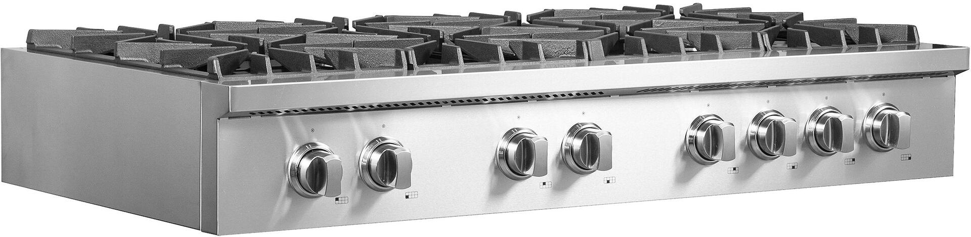 Forno Lseo 48 in. 8 Burner Gas Rangetop with Griddle in Stainless Steel, FCTGS5737-48 Forno