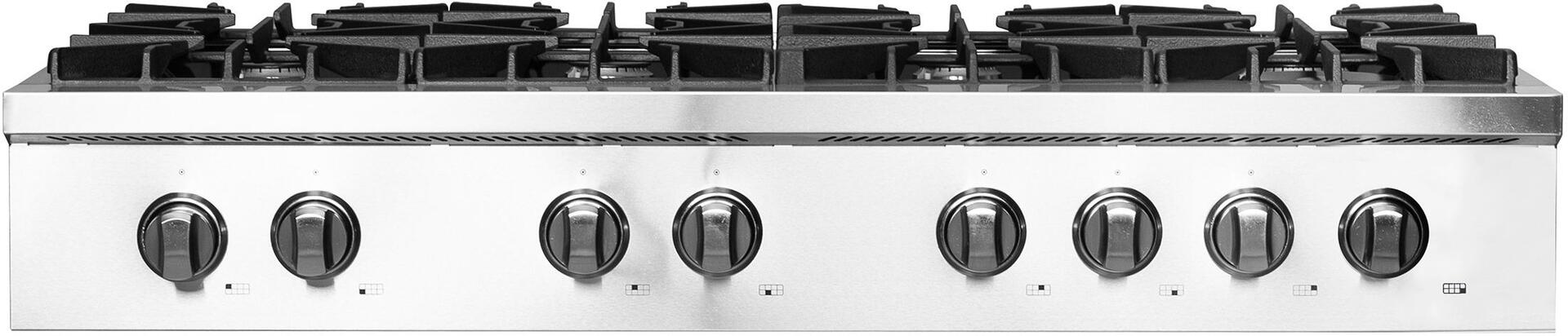 Forno Lseo 48 in. 8 Burner Gas Rangetop with Griddle in Stainless Steel, FCTGS5737-48 Forno