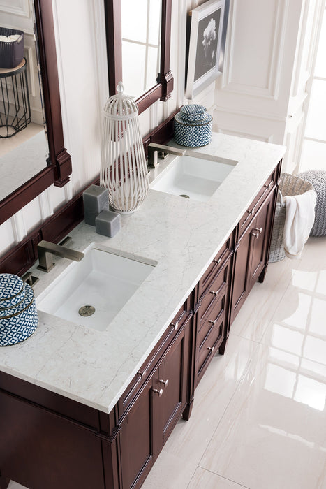 James Martin Brittany 72" Double Bathroom Vanity, Burnished Mahogany