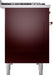 ILVE Nostalgie II 48" Dual Fuel Liquid Propane Range, Burgundy, Copper Trim ILVE UP48FNMPBUPLP ILVE